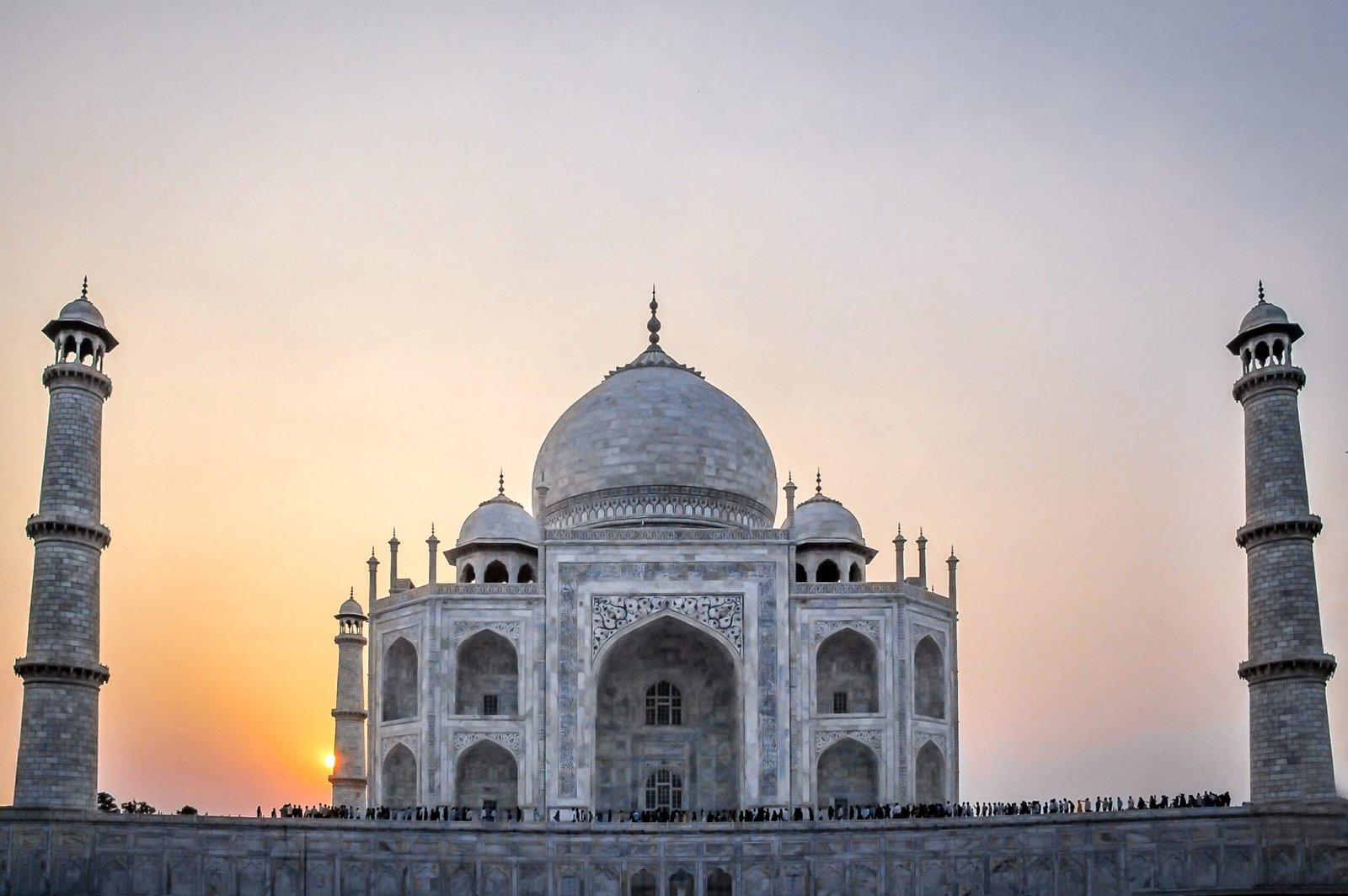 Sunset over Taj Mahal - Agra, India