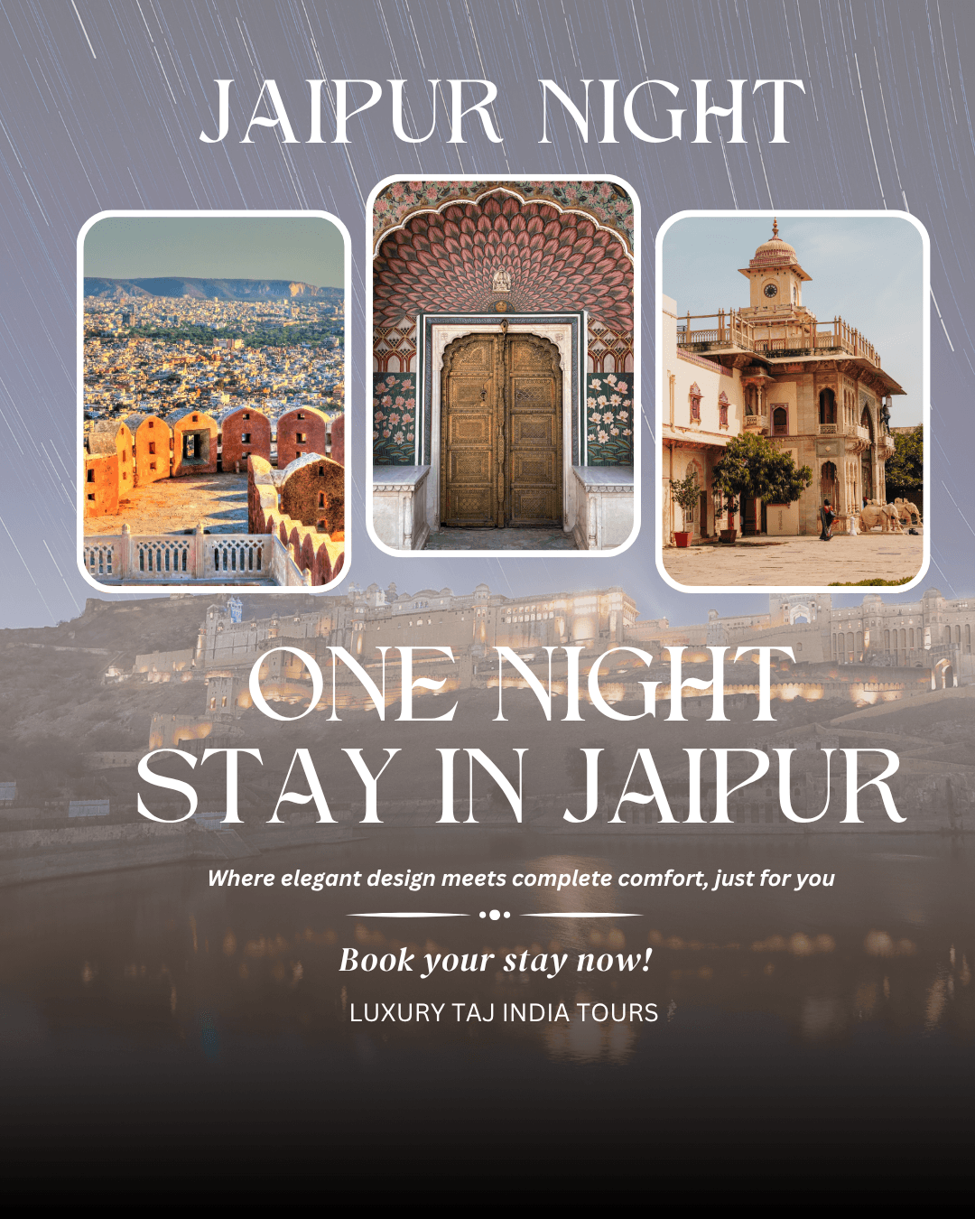 One night stay in Jaipur