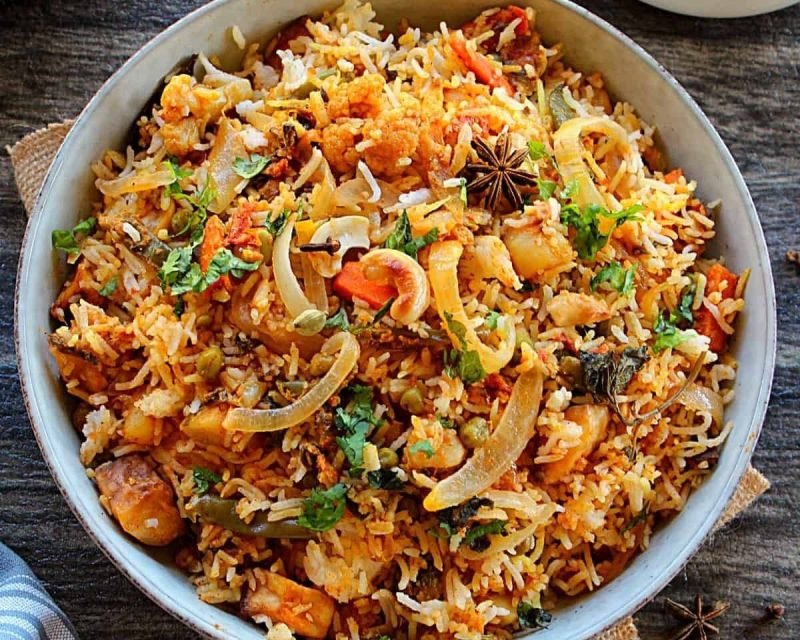 Easy vegetable biryani