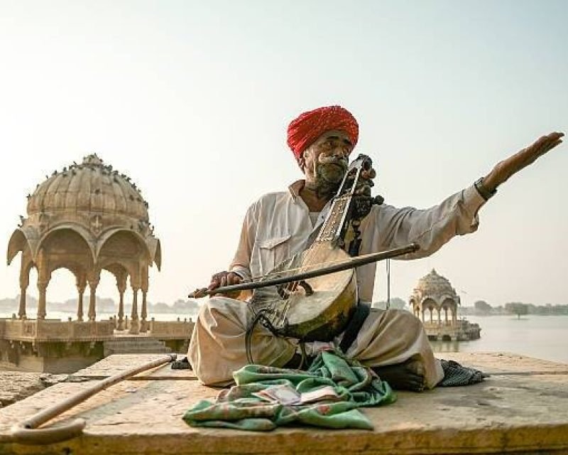 Kamaycha at Gadisar Lake in Jaisalmer, India